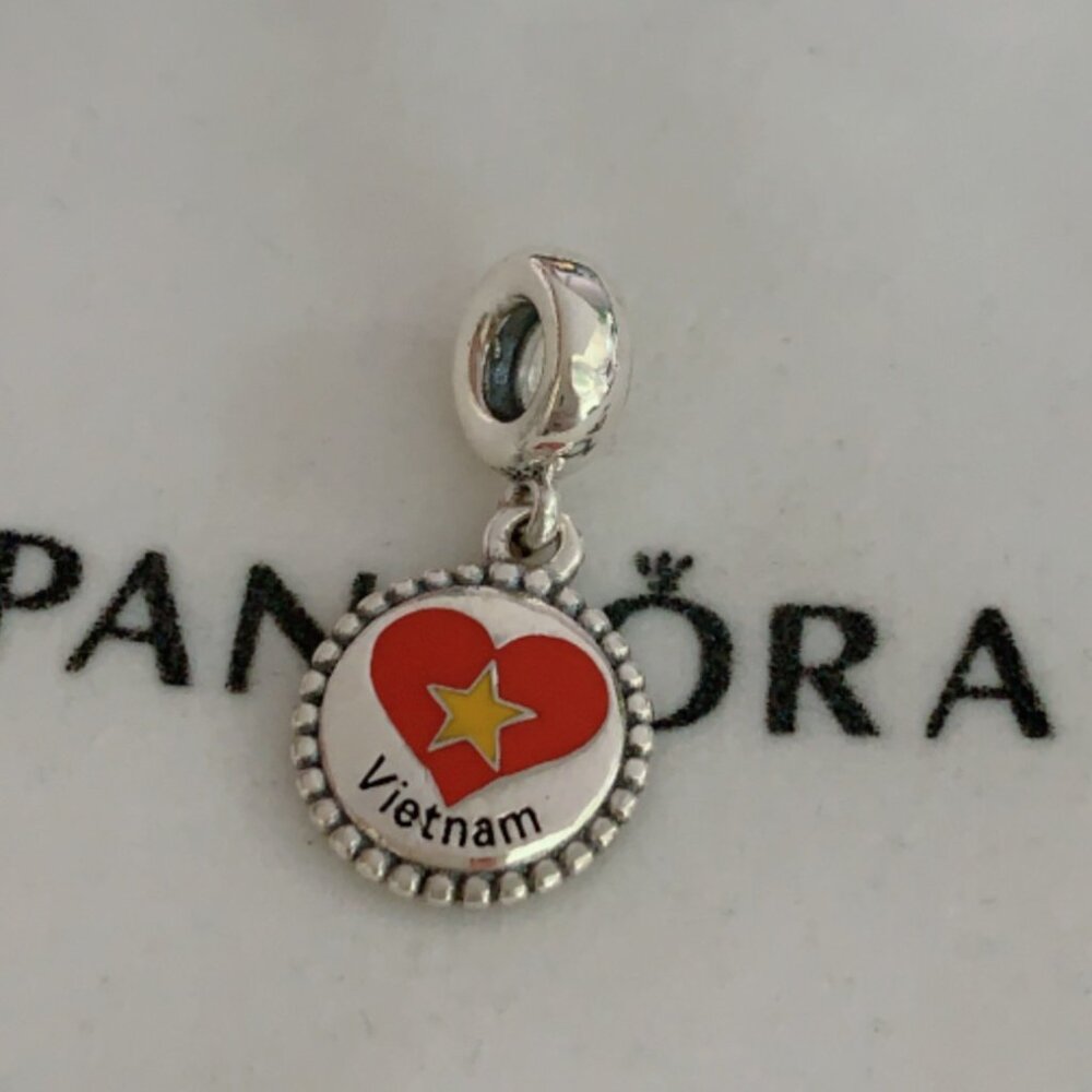 Pandora Vietnam Flag Exclusive Charm Pendant